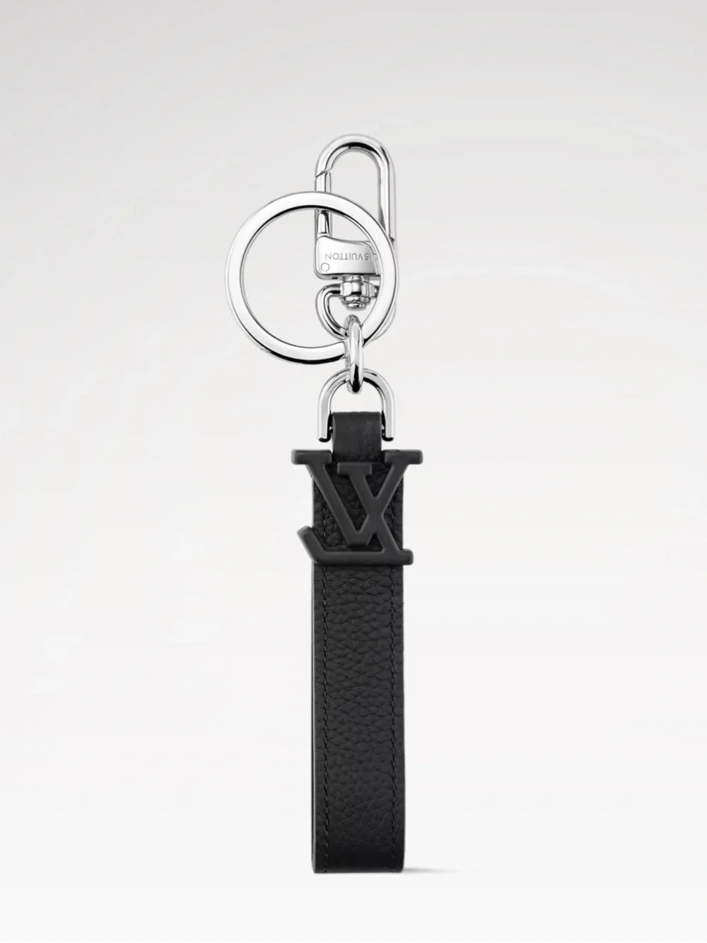 Louis Vuitton Black Leather Key Holder with Silver Hardware BRAND NEW WITH TAGS